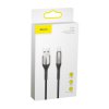 USB cable Baseus Horizontal Data Cable with Indicator Lightning 2.4A 1m Black