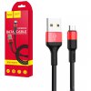 Кабель HOCO X26 Xpress charge for Micro 2A/1m. Black-Red