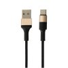 Кабель HOCO X26 Xpress charge for Type-C 2A/1m. Black-gold