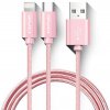 Кабель AWEI CL-984 2in1 cable 1m Rose Gold