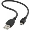 Кабель TOTO TKZ-58 USB cable miniUSB 0,8m Black
