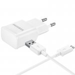 Сетевое зарядное устройство Samsung Travel Charger 1USB 1A + MicroUSB Cable 1m White