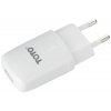 Сетевое зарядное устройство TOTO TZV-43 Travel charger 1USB 2,1A White