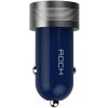 Автомобильное зарядное устройство Rock Sitor Plus Car charger 2USB 2,4 A Blue