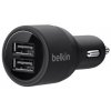 Автомобильное зарядное устройство Belkin Car charger 2USB 2.1A Soft Black