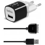 Сетевое зарядное устройство Belkin Travel charger 1USB 1A + iPhone4 cable Black