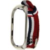 Ремешок UWatch Nato Nylon Strap For Mi Band 3 Blue/Red