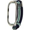 Ремешок UWatch Nato Nylon Strap For Mi Band 3 Blue/Green