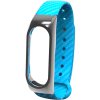 Ремешок UWatch Silicon Carbon Fiber Plastic Frame Replacement Wrist Band For Mi Band 2 Blue