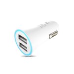 Автомобильное зарядное устройство HOCO UC204 2-Port USB 2.4A White