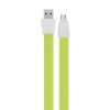 microUSB кабель Remax Flat Full Speed II RC-011m, 1m green